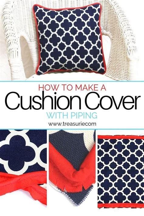 How to Sew Piping on a Pillow (Free Pattern) | TREASURIE