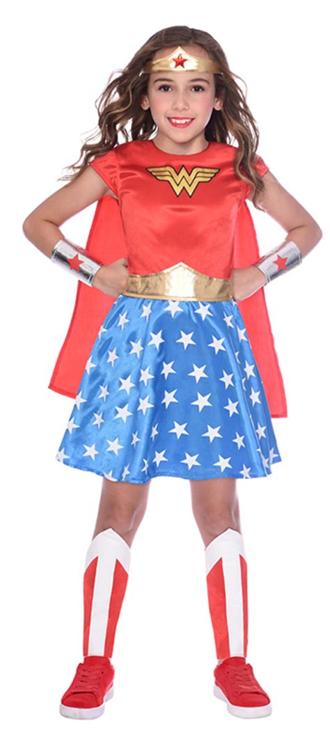 Classic Wonder Woman Girls Costume | Girl's Costumes | Mega Fancy Dress