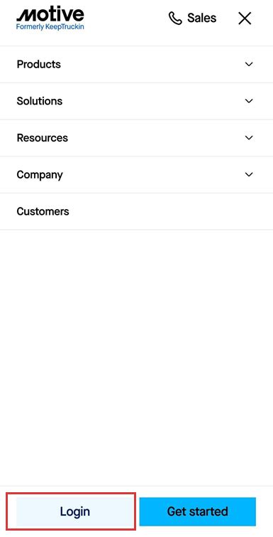 How to log in/log out of Motive Fleet Dashboard using a mobile phone ...