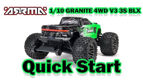 Quick Start: ARRMA Granite 4X4 BLX [VIDEO] - RC Car Action