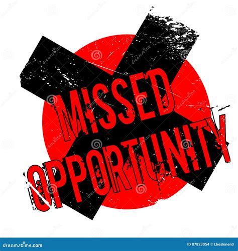 Missed Opportunity Rubber Stamp Cartoon Vector | CartoonDealer.com ...