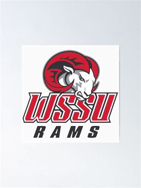 "WSSU Rams Red T-Shirt" Poster for Sale by elmersignature | Redbubble