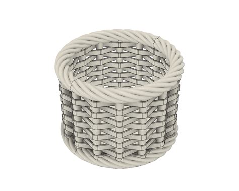 Small woven basket by Michal Blazek | Download free STL model ...