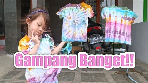 Tutorial Membuat Baju Kaos Tie Dye | Mudah dilakukan dirumah - Hasilnya ...