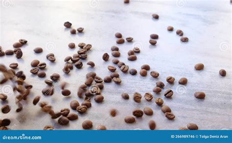 Coffee beans falling stock footage. Video of cafe, mornings - 266989746