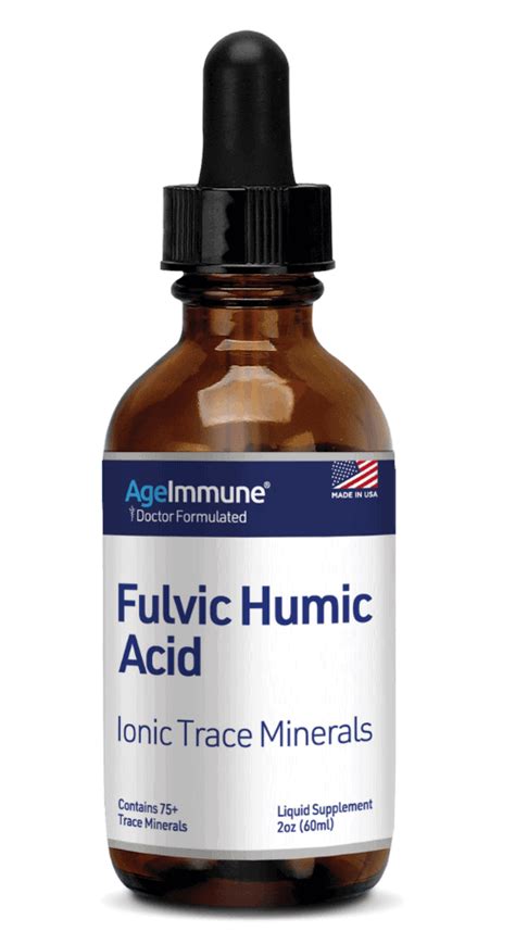 Fulvic Humic Acid Liquid Trace Minerals - AgeImmune