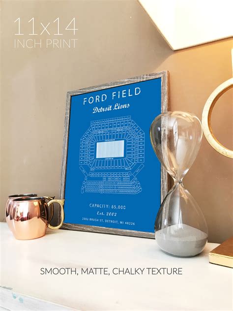 Ford Field Seating Chart Detroit Lions Detroit Lions - Etsy