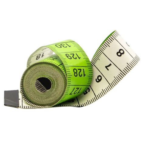 A Single Green Measure Tape Stock Image - Image of photograph, measure ...