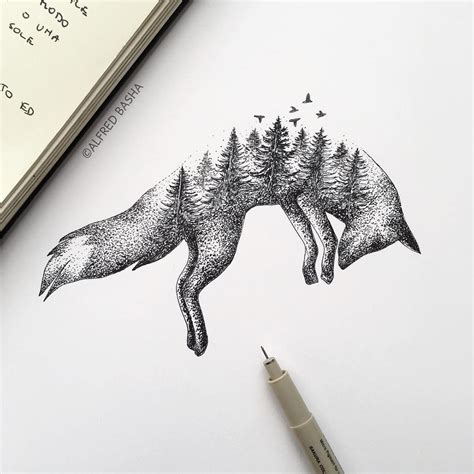 Animal Ink Drawing at GetDrawings | Free download