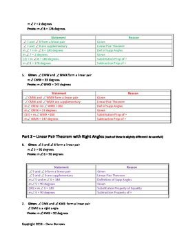 Super Simple Linear Pair Theorem Proofs with Right Angles | TpT