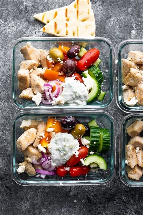 Greek Chicken Meal Prep Bowls | Sweet Peas and Saffron