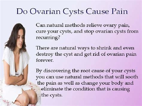 Do Ovarian Cysts Cause Pain