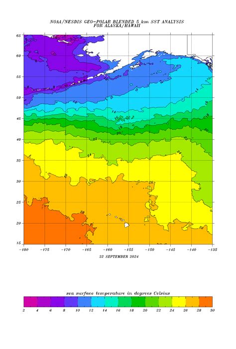 Pacific Ocean Water Temperature Map - Maping Resources