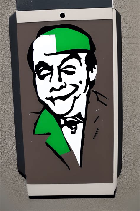 Joker Al Capone Space Invader Graffiti Stencil · Creative Fabrica