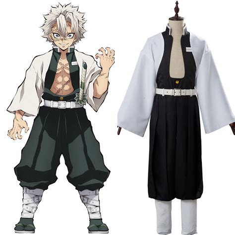 Demon Slayer: Kimetsu no Yaiba Wind Pillar Shinazugawa Sanemi Uniform Cosplay Costume | Cosplay ...