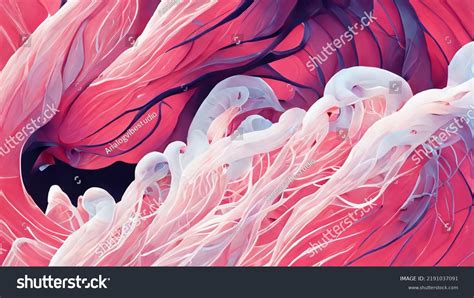 Abstract Pink Venom Concept Art Background Stock Illustration ...