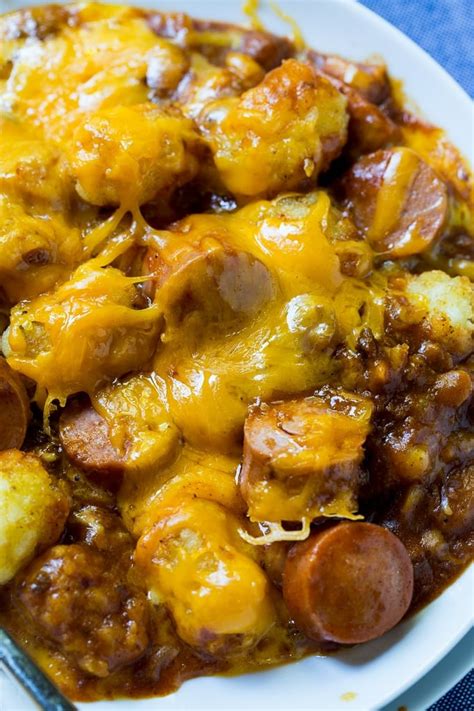 Easy Recipe: Delicious Chili Cheese Hot Dog Tater Tot Casserole ...