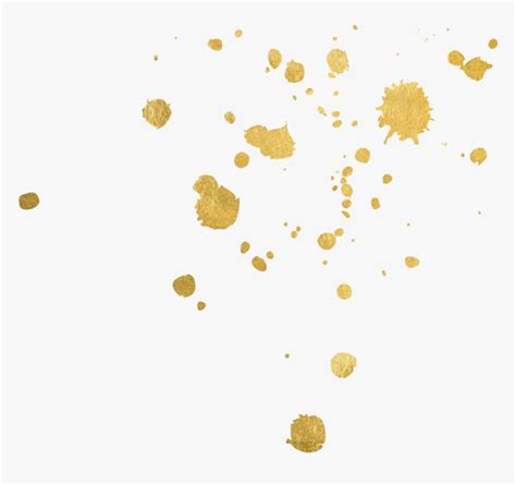 Gold Paint Splatter Png - Splatter Gold Paint Png, Transparent Png - kindpng