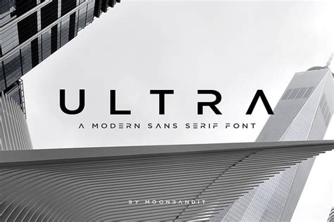 ULTRA - Modern Sans Serif Font | Stunning Sans Serif Fonts ~ Creative ...