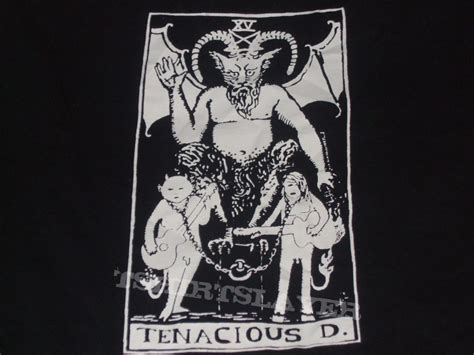 TENACIOUS D "TAROT CARD-THE DEVIL/METAL DEVIL " 2001 BAND SHIRT ...