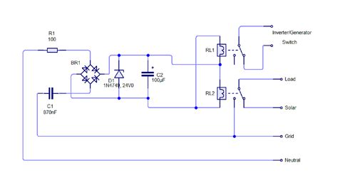 Automatic changeover Circuit ~ Simple Projects