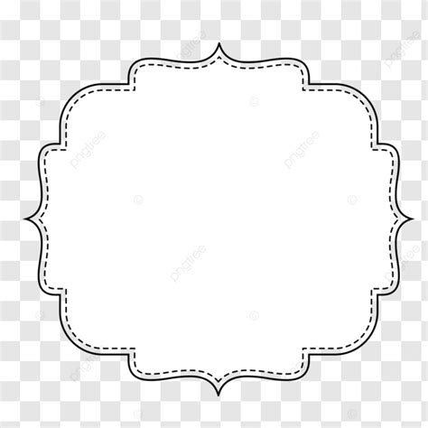 Label Frame Monochrome Outline Vector, Frames, Label, Borders PNG and ...