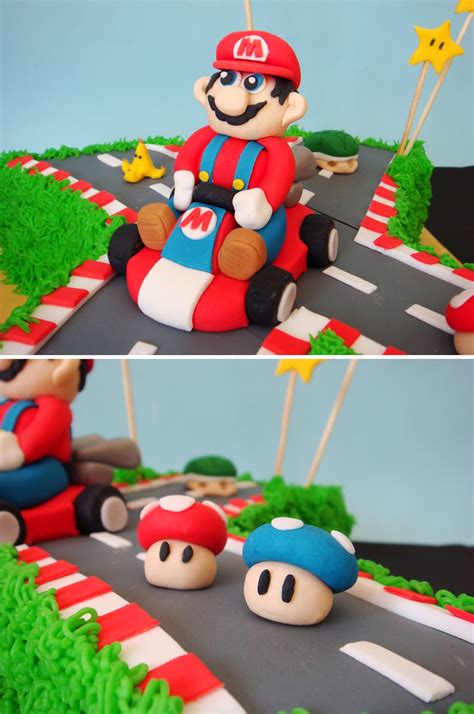 butter hearts sugar: Mario Kart Birthday Cake