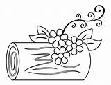 Printable Log Coloring Pages sketch template