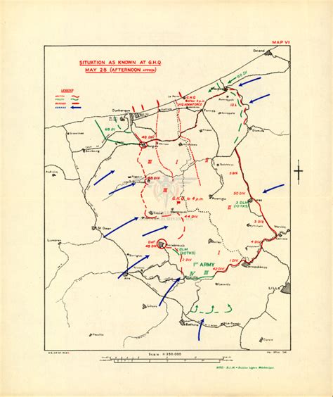 Dunkirk 28 May 1940 Battle Map – Battle Archives