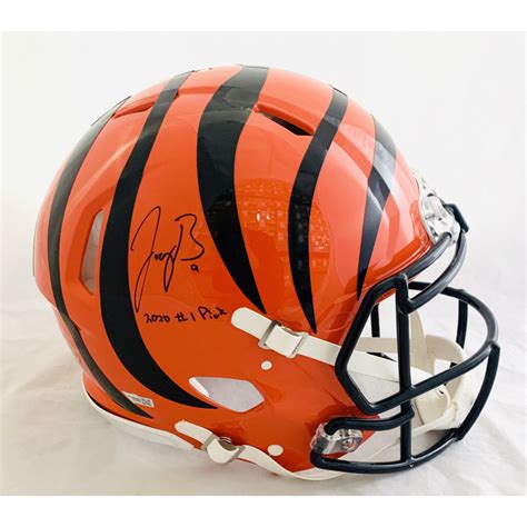 Joe Burrow Signed Bengals Full-Size Authentic On-Field Speed Helmet ...