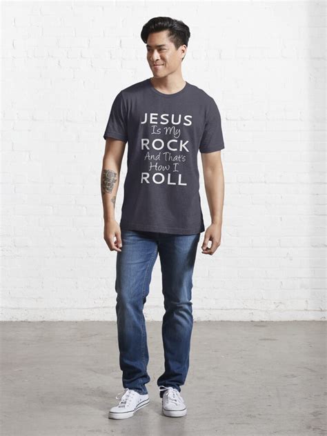 "Jesus Is My Rock And That's How I Roll" T-shirt for Sale by coolfuntees | Redbubble | jesus t ...