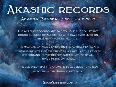 The #Akashic Records are said to hold the collective consciousness of ...