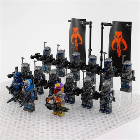 Mandalorian Death Watch Minifigures Set of 15pcs with Weapons Accessories – 12 x Death Watch ...