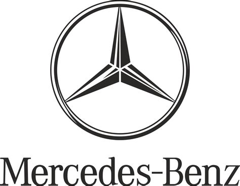 mercedes white logo png