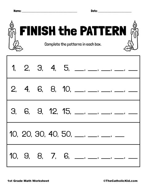 Finish the Pattern - TheCatholicKid.com