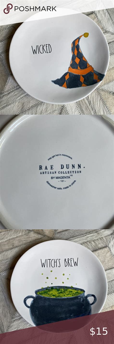 RAE DUNN 🎃 Halloween plate dessert snacks side RARE HTF early release | Halloween plates, Plates ...