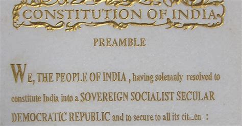 Preamble Constitution India - Preamble: A part of the Constitution or not