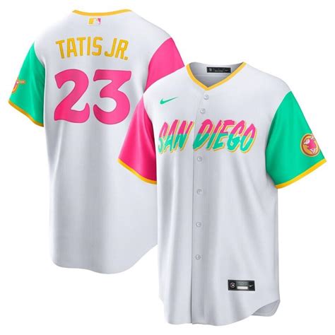 MLB フェルナンド・タティス・ジュニア パドレス ユニフォーム 2022 シティーコネクト City Connect レプリカ ナイキ/Nike ホワイト :mlb-220709pad12 ...