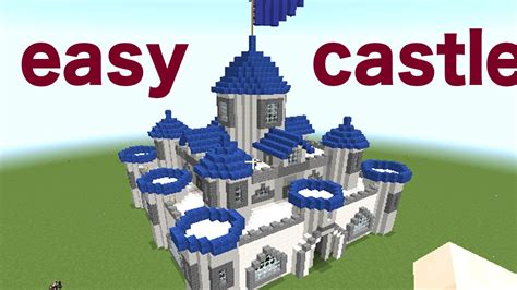 【MINECRAFT】:how to make a castle (easy castle tutorial) #26 - YouTube