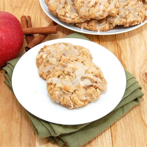 Iced Oatmeal Applesauce Cookies - Sweet Pea's Kitchen