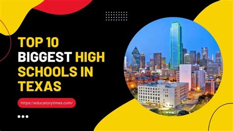 Top 10 Biggest High Schools in Texas - Educatory Times