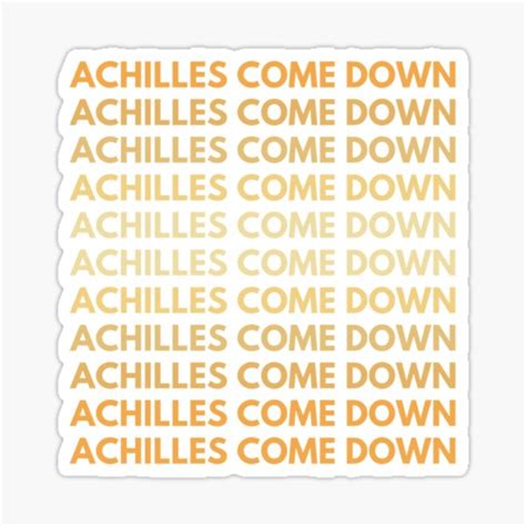 "Aesthetic Achilles Come Down The Song Of Achilles " Sticker for Sale by Xoaaikiid | Redbubble