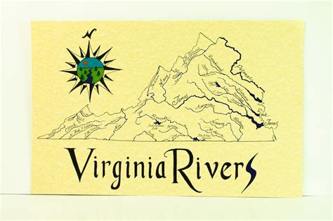 Virginia Rivers Map - Etsy