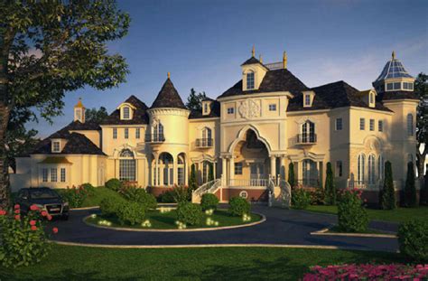 Castle Luxury house plans, manors, chateaux and palaces in European period Styles