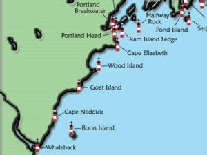 New Hampshire Lighthouses Map - Callie Veronike