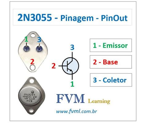 Pinagem - Pinout - Transistor - NPN - 2N3055 - Características ...