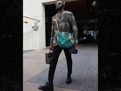 LeBron James Rocks $28K Louis Vuitton Outfit For NBA Season Opener ...