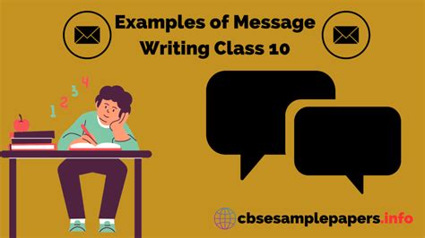 Message Writing Class 10 Format, Examples, Topics, Exercises - CBSE Sample Papers