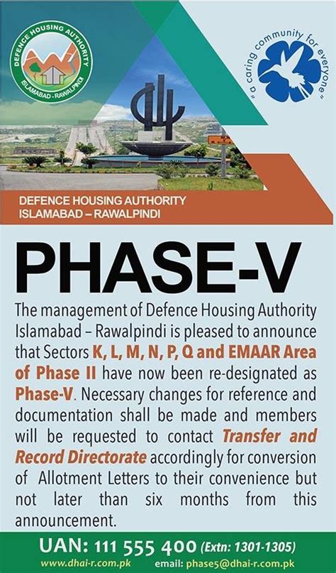 DHA PHASE 2 Ex-Commoners Town Renamed to DHA Phase 5 Islamabad ...