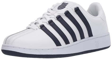 K-swiss Leather Classic Vn Sneaker in White/Navy/Navy (Blue) for Men - Lyst